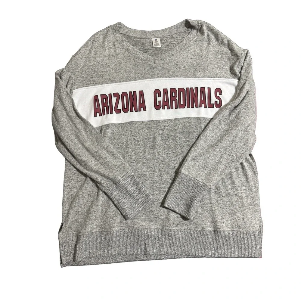 Arizona Cardinals NFL Team Apparel Women's XXL Soft Cozy Lounge Sweatshirt Heath